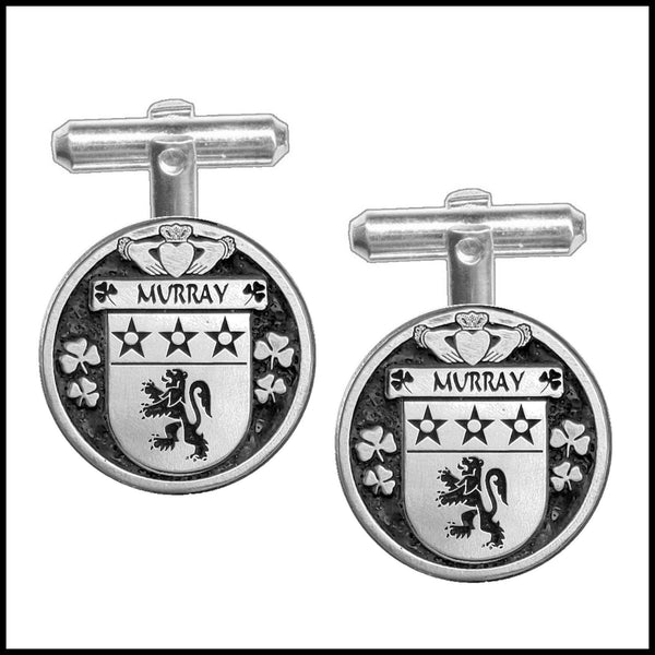 McMurry Irish Coat of Arms Disk Cufflinks