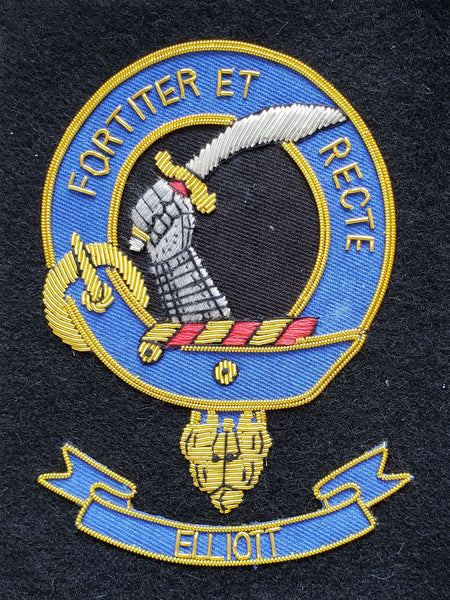 Elliott Scottish Clan Embroidered Crest