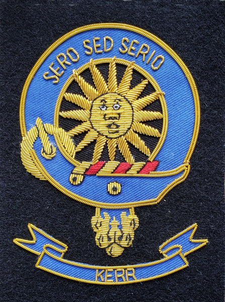 Kerr Scottish Clan Embroidered Crest
