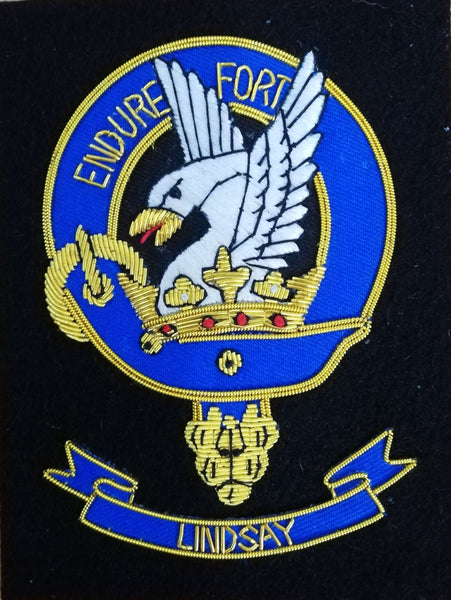 Lindsay Scottish Clan Embroidered Crest