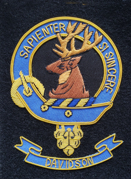 Davidson Scottish Clan Embroidered Crest