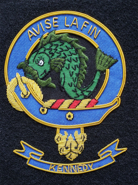 Kennedy Scottish Clan Embroidered Crest