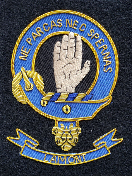 Lamont Scottish Clan Embroidered Crest