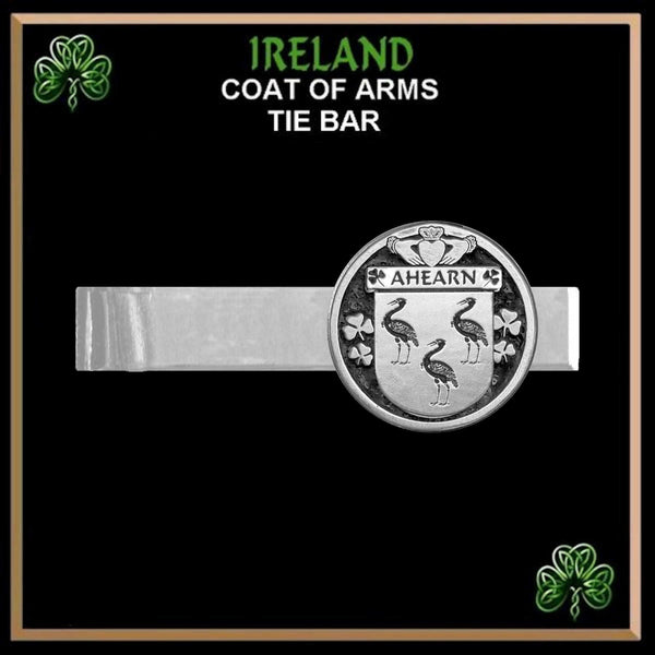 Ahearn Irish Coat of Arms Clip Tie Bar - ICTB10