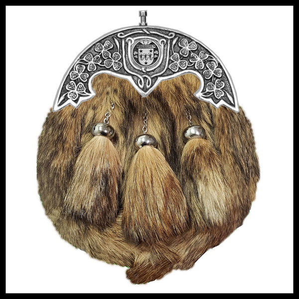 McAuliffe Irish Coat of Arms Dress Fur Sporran