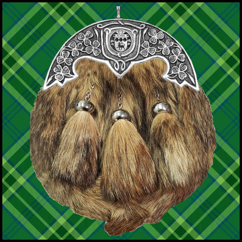 Flynn Irish Coat of Arms Dress Fur Sporran