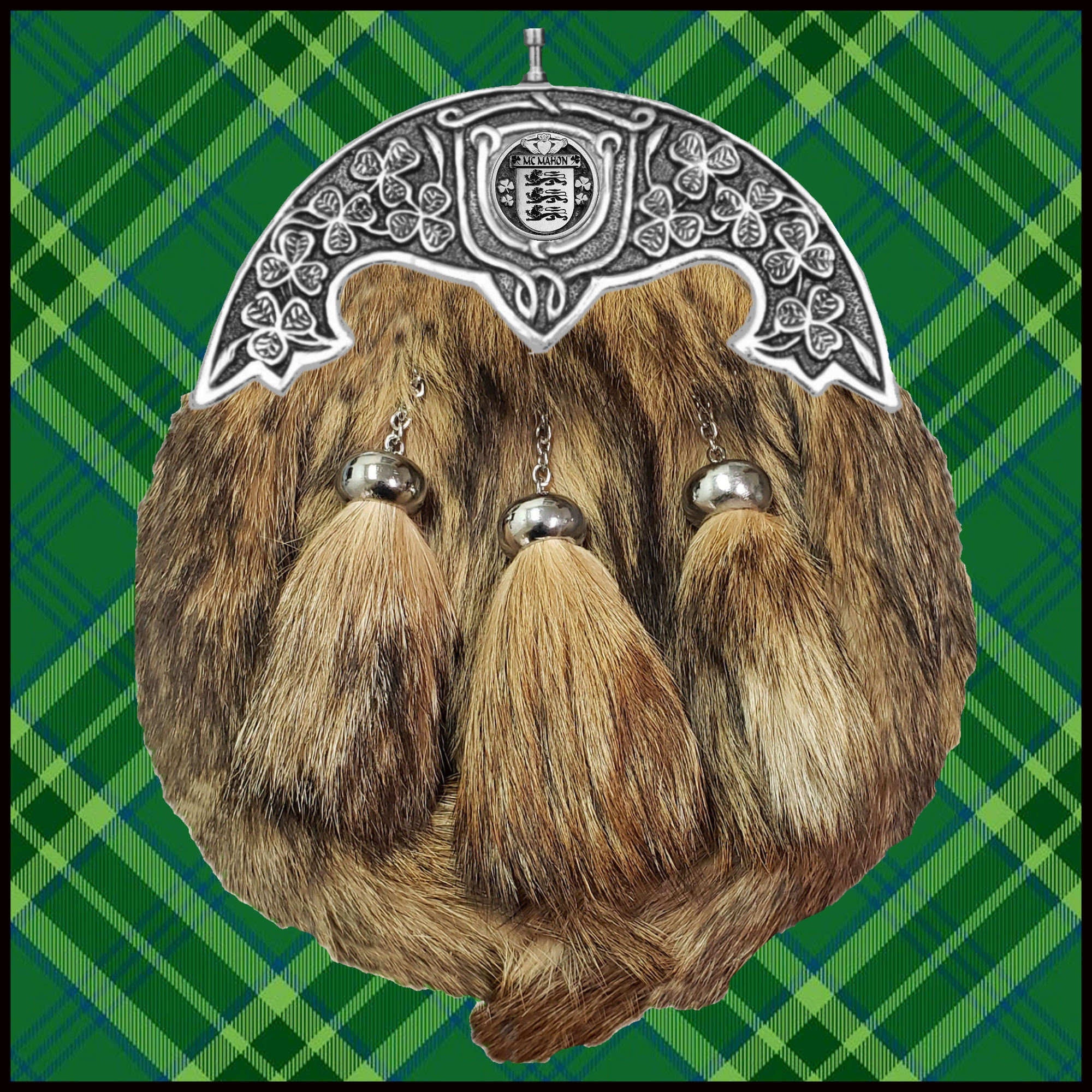 McMahon Irish Coat of Arms Dress Fur Sporran