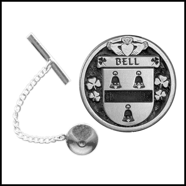 Bell Irish Coat of Arms Disk Lapel Pin/ Tie Tack
