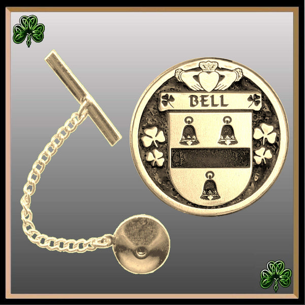Bell Irish Coat of Arms Disk Lapel Pin/ Tie Tack