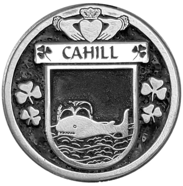 Cahill Irish Coat of Arms Clip Tie Bar