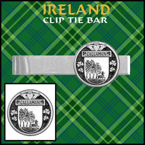 Callahan Irish Coat of Arms Clip Tie Bar - ICTB10