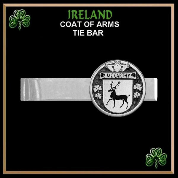 McCarthy Irish Coat of Arms Clip Tie Bar - ICTB10