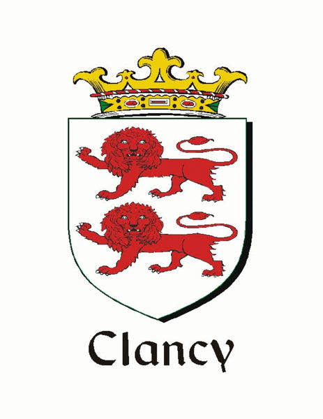 Clancy Irish Coat of Arms Clip Tie Bar - ICTB10