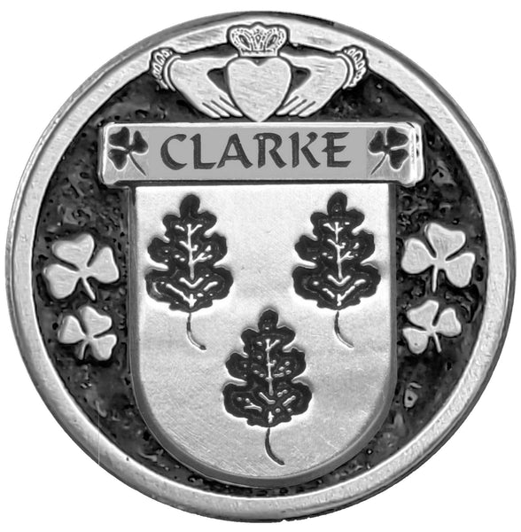 Clarke Irish Coat of Arms Clip Tie Bar - ICTB10