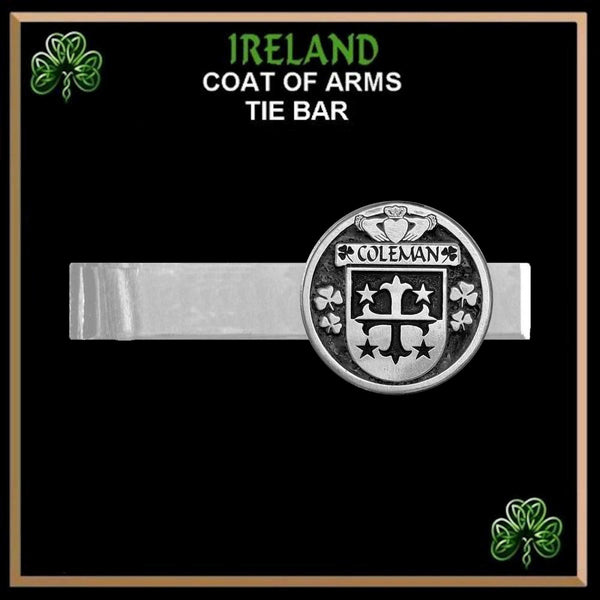 Coleman Irish Coat of Arms Clip Tie Bar - ICTB10