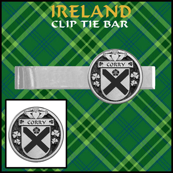 Corry Irish Coat of Arms Clip Tie Bar - ICTB10