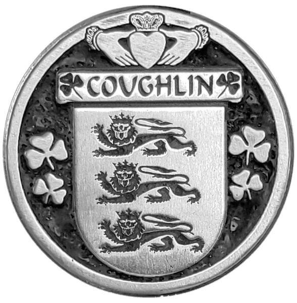 Coughlin Irish Coat of Arms Clip Tie Bar - ICTB10