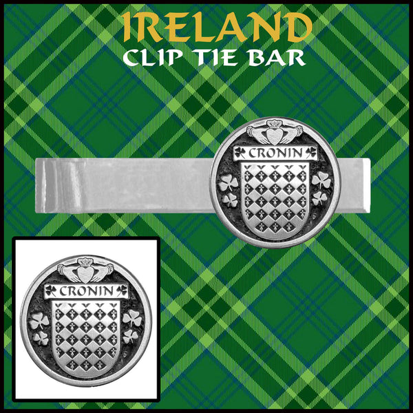 Cronin Irish Coat of Arms Clip Tie Bar - ICTB10