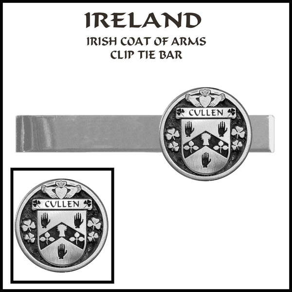 Cullen Irish Coat of Arms Clip Tie Bar - ICTB10