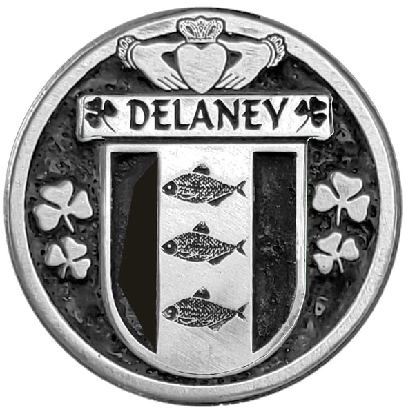Delaney Irish Coat of Arms Clip Tie Bar - ICTB10