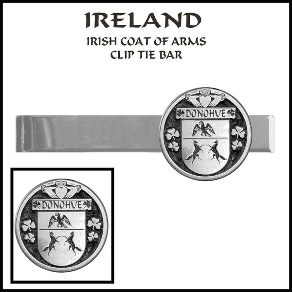 Donohue Irish Coat of Arms Clip Tie Bar - ICTB10