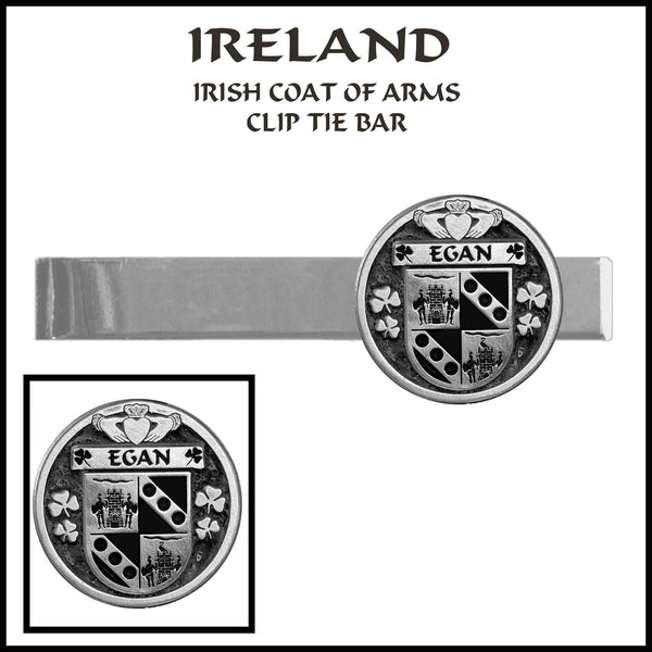 Egan Irish Coat of Arms Clip Tie Bar - ICTB10
