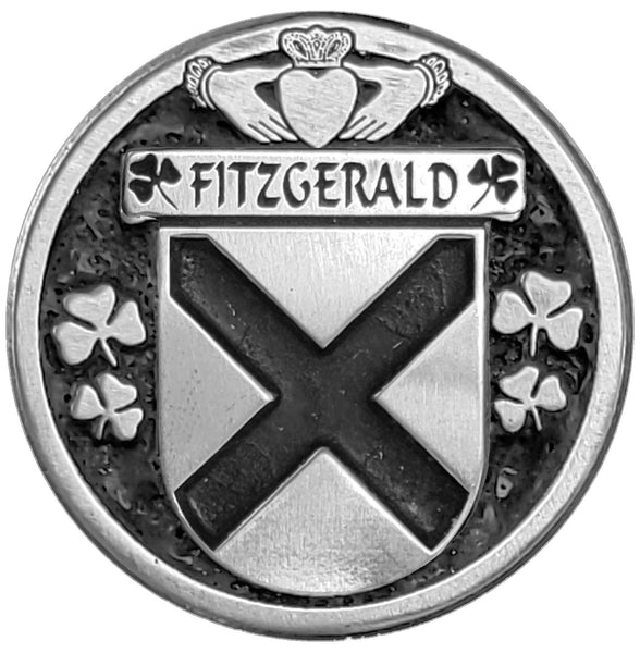 FitzGerald Irish Coat of Arms Clip Tie Bar