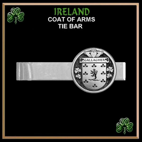 Gallagher Irish Coat of Arms Clip Tie Bar - ICTB10