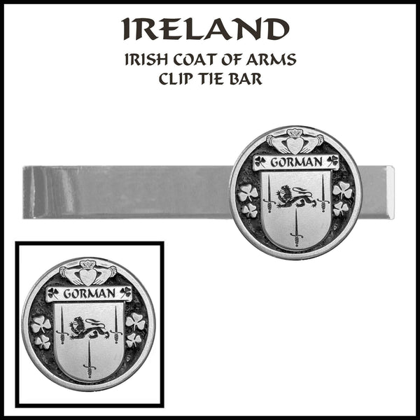 Gorman Irish Coat of Arms Clip Tie Bar - ICTB10