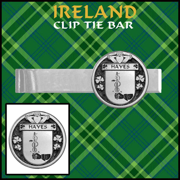 Hayes Irish Coat of Arms Clip Tie Bar - ICTB10