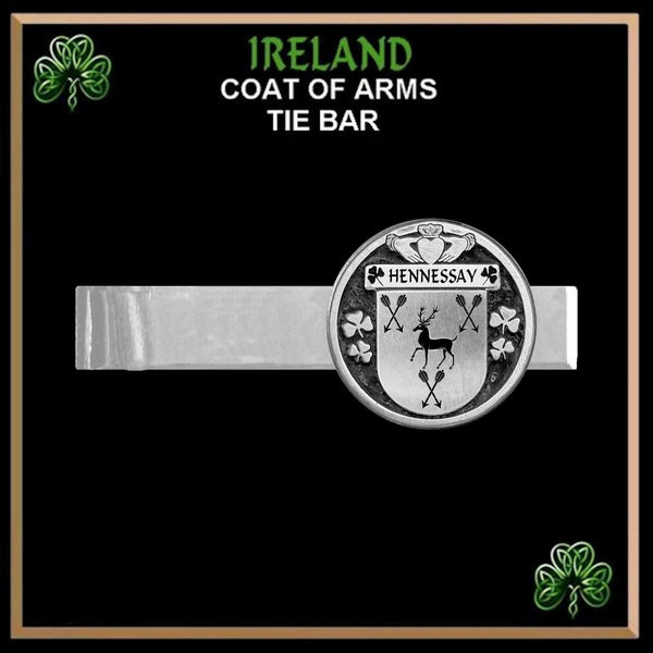 Hennessay Irish Coat of Arms Clip Tie Bar - ICTB10