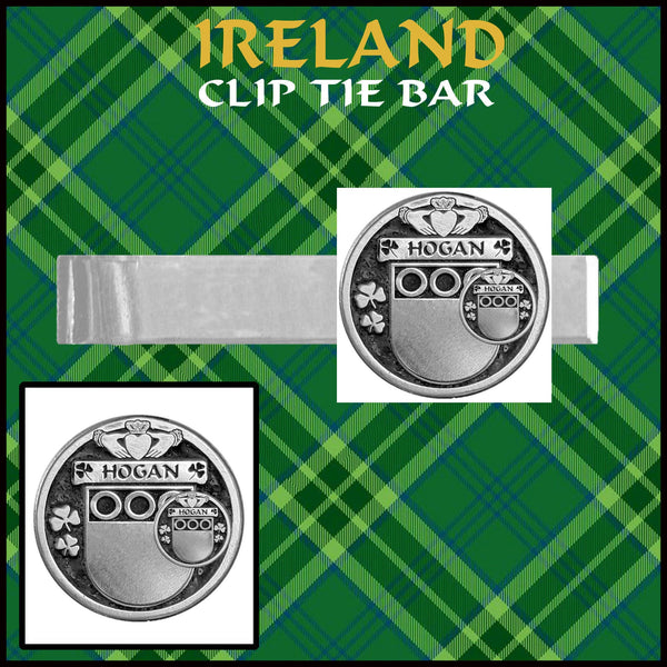 Hogan Irish Coat of Arms Clip Tie Bar - ICTB10