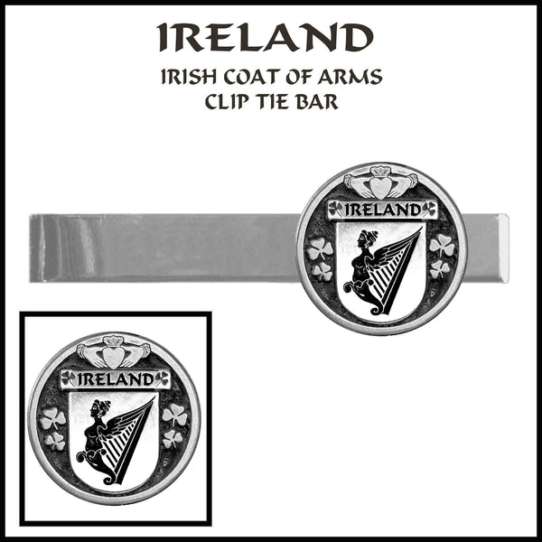 Ireland Irish Coat of Arms Clip Tie Bar - ICTB10