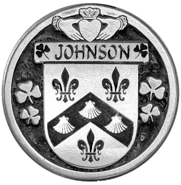 Johnson Irish Coat of Arms Clip Tie Bar - ICTB10