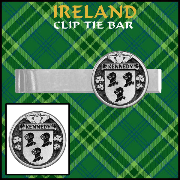 Kennedy Irish Coat of Arms Clip Tie Bar - ICTB10