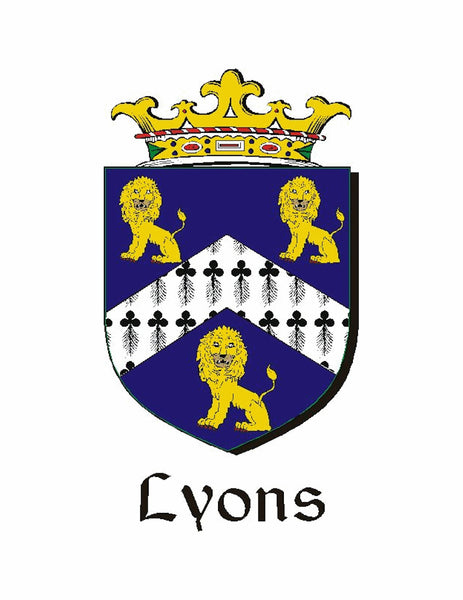 Lyons Irish Coat of Arms Clip Tie Bar - ICTB10