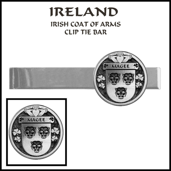 Magee Irish Coat of Arms Clip Tie Bar - ICTB10