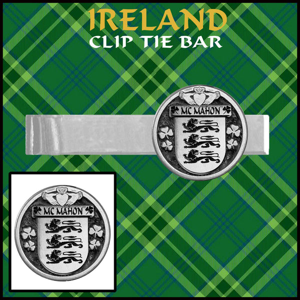 McMahon Irish Coat of Arms Clip Tie Bar - ICTB10