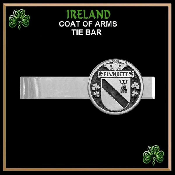 Plunkett Irish Coat of Arms Clip Tie Bar - ICTB10