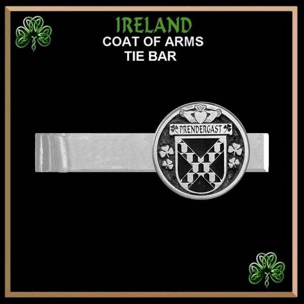 Prendergast Tipperary Irish Coat of Arms Clip Tie Bar - ICTB10