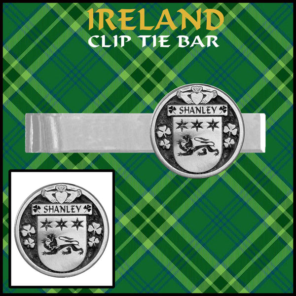 Shanley Irish Coat of Arms Clip Tie Bar - ICTB10