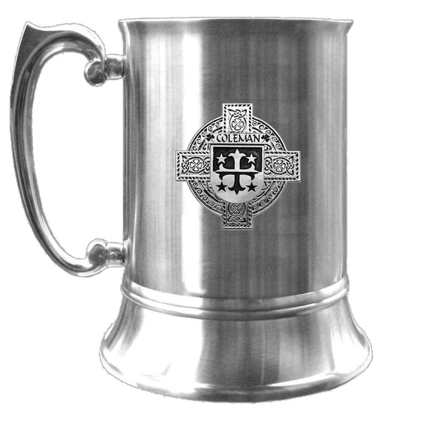Coleman Irish Coat Of Arms Badge Stainless Steel Tankard
