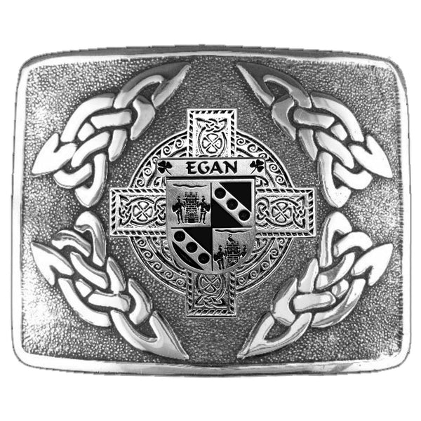 Egan Irish Coat of Arms Interlace Kilt Buckle