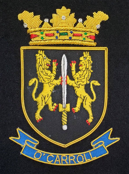 O'Carroll Irish Coat of Arms Embroidered Crest
