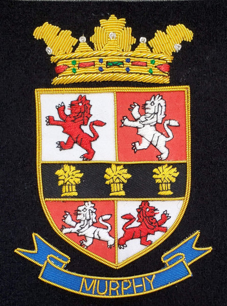 Murphy Irish Coat of Arms Embroidered Crest