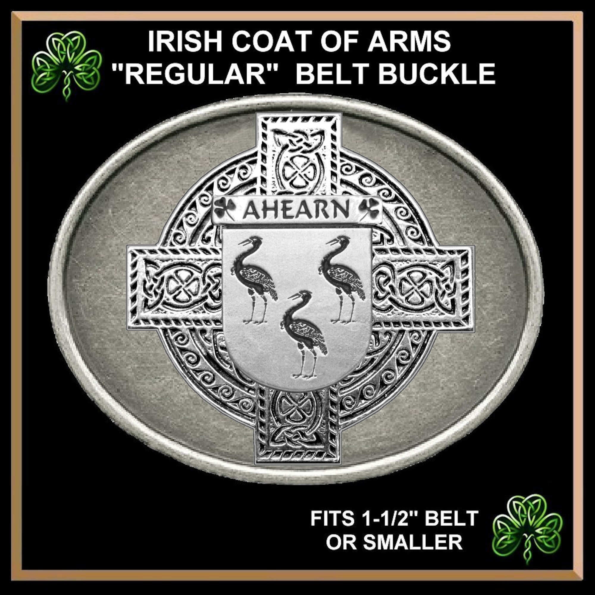 Ahearn Irish Coat of Arms Regular Buckle