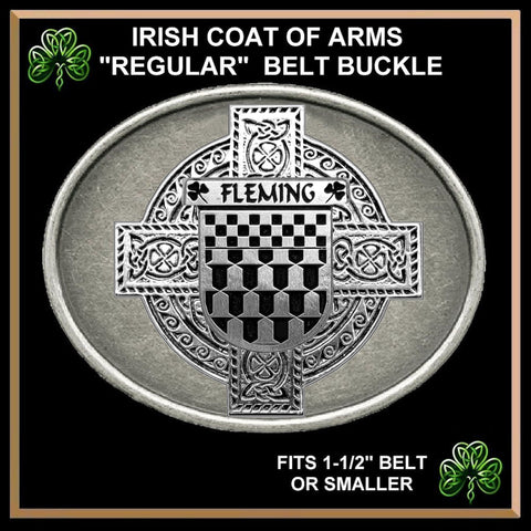 Fleming Irish Coat of Arms Regular Buckle