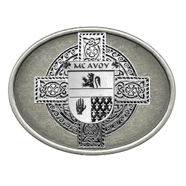 McAvoy Irish Coat of Arms Regular Buckle