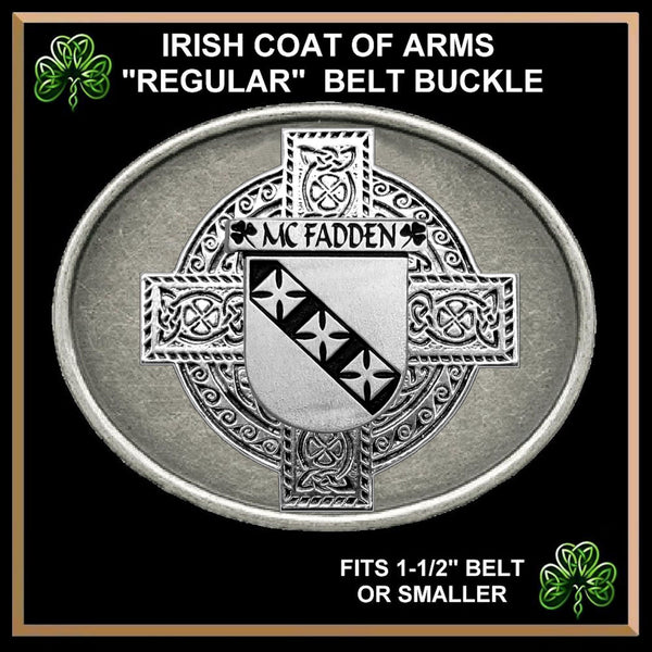 McFadden Irish Coat of Arms Regular Buckle