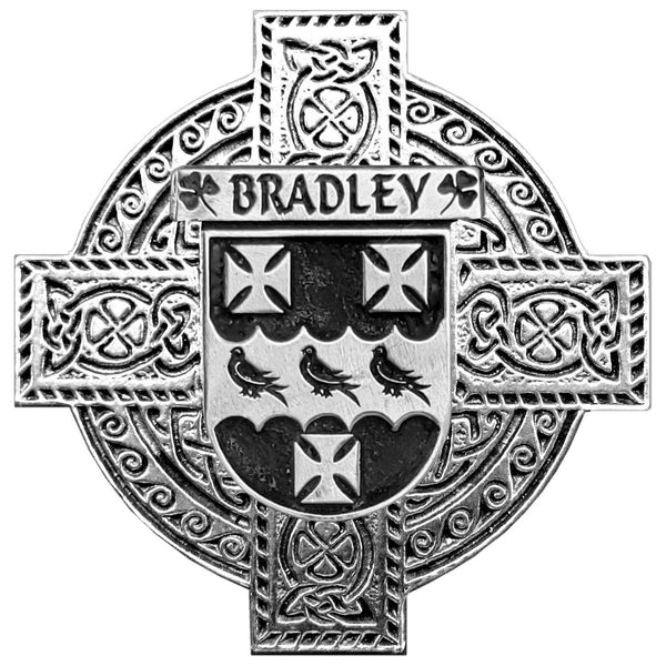 Bradley Irish Celtic Cross Round Flask 5 oz